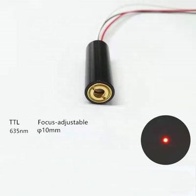 650nm 5VDC Line Laser Module με 5000 ώρες διάρκεια ζωής και χρυσοχρωματισμένο σκελετό από χαλκό