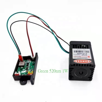1W Πράσινη 520nm Laser Diode Module Για Laser Stage Light 2 KG Βάρος 3-5 λεπτά Χρόνος άνοδος